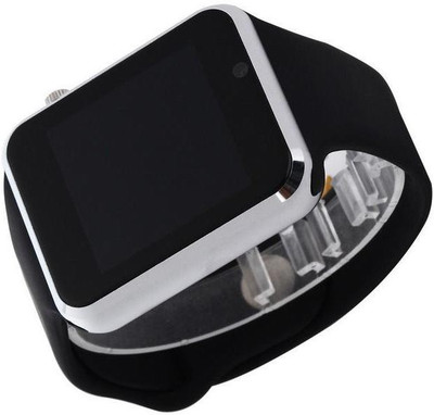 

BeatCell Bluetooth Smart Watch Compatible With All 3G , 4G Phone With Camera And Sim Card Support Silver Smartwatch(Black Strap Free Size)
