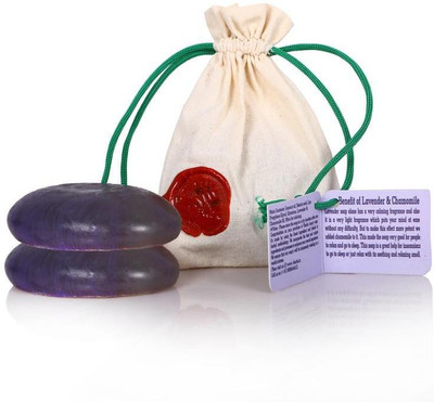 

Vherbs Pebbles Lavender and Chamomile Antiseptic Glycerin Soap(200 g, Pack of 2)