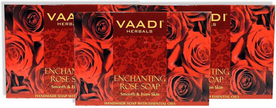 

Vaadi Herbals Enchanting Rose Soap with Mulberry Extract (75 Gms)(75 g, Pack of 3)