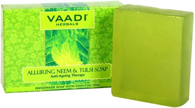 VAADI HERBALS Alluring Neem-Tulsi Soap with Vitamin E & Tea Tree Oil (75 Gms)(75 g)