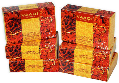

Vaadi Herbals Luxurious Saffron Soap - Skin Whitening Therapy (75 Gms)(75 g, Pack of 6)