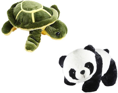 

Red Ballons Combo of Turtle /Tortoise and Panda - 10 cm(Multicolor)