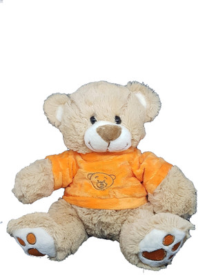 

Twiddle Teddy Bear Wearing Shirt Look Very Cute and Adorable For Kids Premium Quality - 25 cm(Brown)