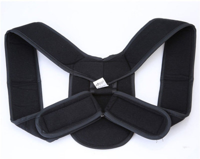 

SBE Adjustable Back Posture Corrector Clavicle Humpback Correction Belt brace Back Support (L, Black)