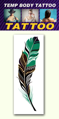 

smilendeal Smilendeal_T2427 Feather Temp Body Tattoo(Feather)