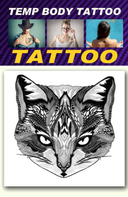

smilendeal Smilendeal_T2607 Fox Temp Body Tattoo(Fox)