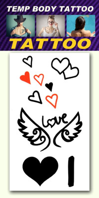 

smilendeal Smilendeal_T2557 Love Temp Body Tattoo(Love)