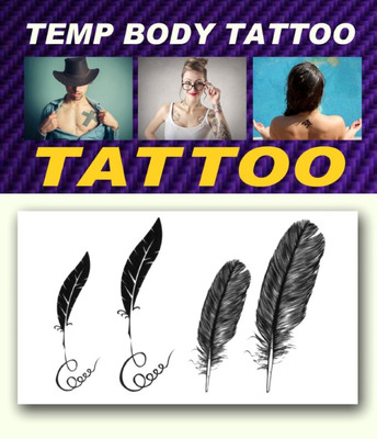 

smilendeal Smilendeal_T2526 Feathers Temp Body Tattoo(Feathers)
