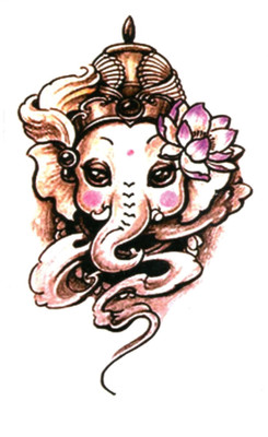 

smilendeal Smilendeal_T2538 Ganesh Temp Body Tattoo(Ganesh)