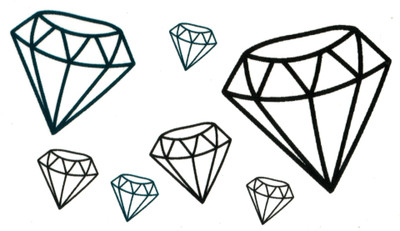 

smilendeal Smilendeal_T2449 Diamonds Temp Body Tattoo(Diamonds)