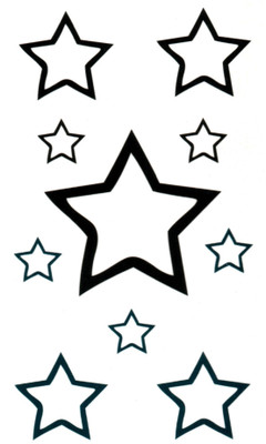 

smilendeal Smilendeal_T2495 Star Temp Body Tattoo(Star)