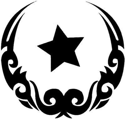 

smilendeal Smilendeal_T2459 Moon & Star Temp Body Tattoo(Moon & Star)