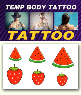 

smilendeal Smilendeal_T2524 Cherry Watermelon Temp Body Tattoo(Cherry Watermelon)