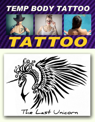 smilendeal Smilendeal_T2487 Last Unicorn Temp Body Tattoo(Last Unicorn)