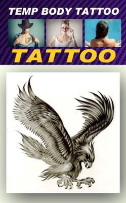 

smilendeal Smilendeal_TB0072 Eagle Temp Body Big Size Tattoo(Eagle)