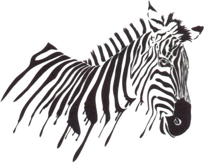 

smilendeal Smilendeal_T2569 Zebra Temp Body Tattoo(Zebra)