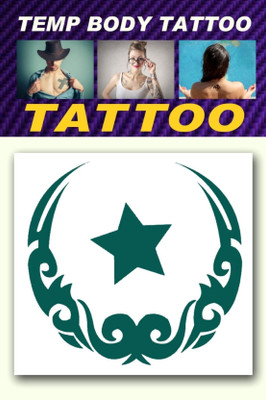 smilendeal Smilendeal_T2458 Moon Temp Body Tattoo(Moon)