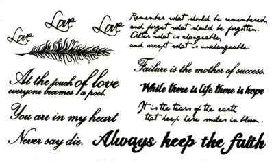 

smilendeal Smilendeal_T2546 Quotes Temp Body Tattoo(Quotes)