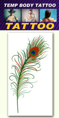 

smilendeal Smilendeal_T2451 Feather Temp Body Tattoo(Feather)