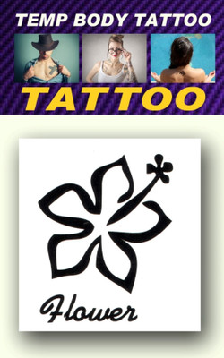 

smilendeal Smilendeal_T2417 Flower Temp Body Tattoo(Flower)