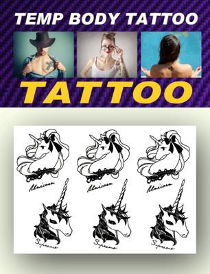 

smilendeal Smilendeal_TB0036 Horse Temp Body Big Size Tattoo(Horse)