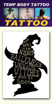 

smilendeal Smilendeal_T2501 Halloween Temp Body Tattoo(Halloween)
