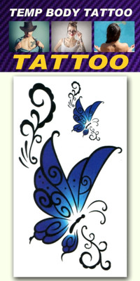 

smilendeal Smilendeal_T2525 Butterfly Temp Body Tattoo(Butterfly)
