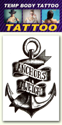 

smilendeal Smilendeal_T2454 Anchors Temp Body Tattoo(Anchors)