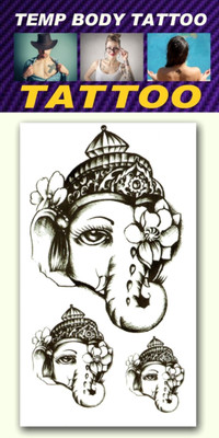 

smilendeal Smilendeal_T2513 Ganesh Temp Body Tattoo(Ganesh)