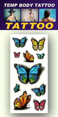 

smilendeal Smilendeal_TB0074 Butterfly Temp Body Big Size Tattoo(Butterfly)