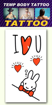 

smilendeal Smilendeal_T2550 I Love You Temp Body Tattoo(I Love You)