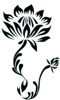 

smilendeal Smilendeal_T2430 Flower Temp Body Tattoo(Flower)