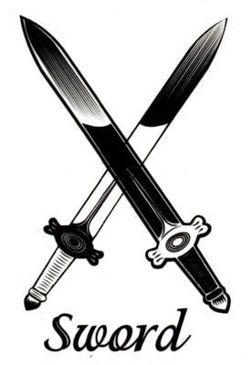 

smilendeal Smilendeal_T2440 Sword Temp Body Tattoo(Sword)