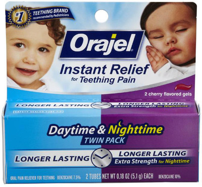 

Orajel Instant Relef Twin Pack Teething Gel - 10.2G (Daytime & Nighttime)(10 g)
