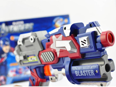 

TOYGALAXY Captain America Avenger Super Hero Soft Bullet Blaster (Multicolor)(Multicolor)