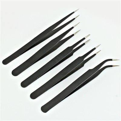

WOWSOME 5 Pcs Non Magnetic Straight & Curved Tips Tweezers Used Extensively in Mobile / Gadget / Laptop Repair and Jewelry Repair