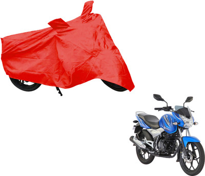 AUTO PEARL Two Wheeler Cover for Bajaj(Discover 100 DTS-i, Red)