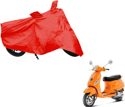 AUTO PEARL Two Wheeler Cover for Piaggio(Vespa, Red)