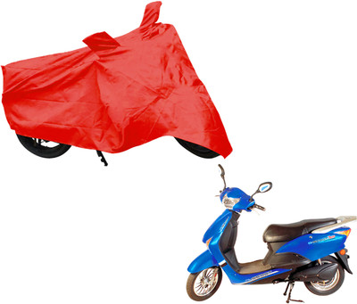 AUTO PEARL Two Wheeler Cover for Avon(E Scoot, Red)