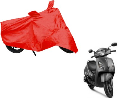 AUTO PEARL Two Wheeler Cover for TVS(Jupiter, Red)