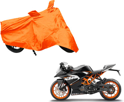 AUTO PEARL Two Wheeler Cover for KTM(Duke 200, Orange)