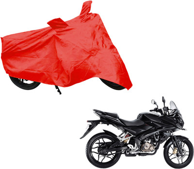 AUTO PEARL Two Wheeler Cover for Bajaj(Pulsar AS 150, Red)
