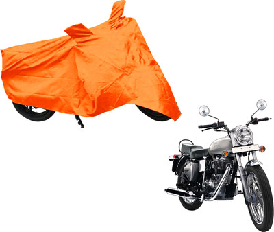 AUTO PEARL Two Wheeler Cover for Royal Enfield(Twin spark, Orange)