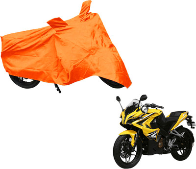 AUTO PEARL Two Wheeler Cover for Bajaj(Pulsar RS 200, Orange)