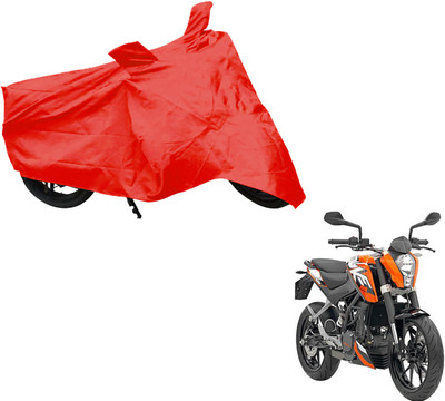 AUTO PEARL Two Wheeler Cover for KTM(Duke 200, Red)
