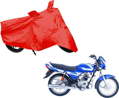 AUTO PEARL Two Wheeler Cover for Bajaj(CT100, Red)