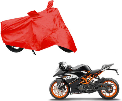 AUTO PEARL Two Wheeler Cover for KTM(Duke 200, Red)