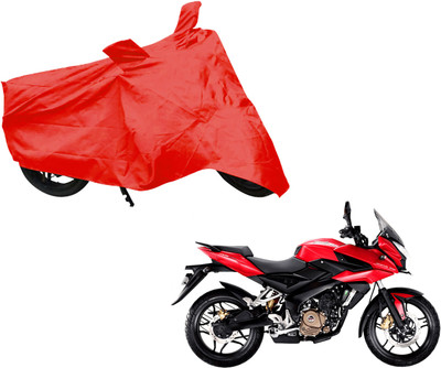 AUTO PEARL Two Wheeler Cover for Bajaj(Pulsar 200 NS DTS-i, Red)