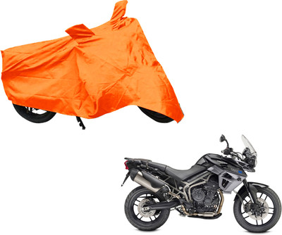 AUTO PEARL Two Wheeler Cover for Triumph(Tiger 800 XR, Orange)