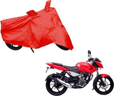 AUTO PEARL Two Wheeler Cover for Bajaj(Pulsar 135 LS DTS-i, Red)